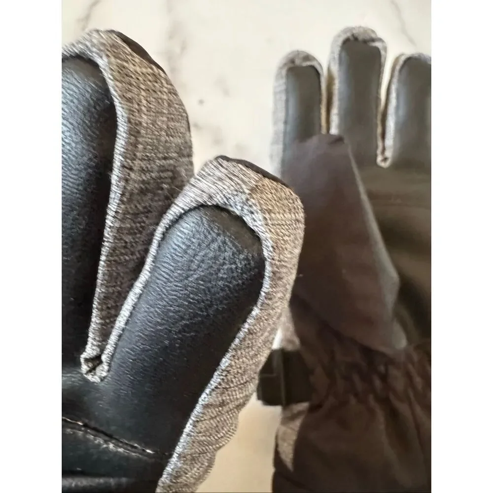Walsking kids unisex snow gloves mittens winter accessories outerwear grey black